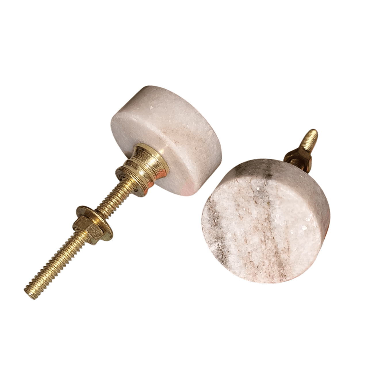 IRON & MARBLE KNOB (POLISH)